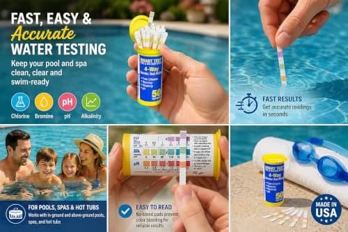 Poolmaster 4-Way Test Strips 100 Count | Accurate Pool & Spa Water Testing in Seconds thumbnail 3