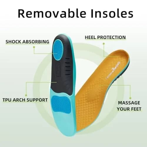 OrthoComfoot Men's Orthopedic Walking Shoes for High Arch & Plantar Fasciitis | Diabetic-Friendly Sneakers Size 9 thumbnail 5