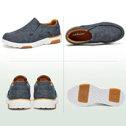 OrthoComfoot Men's Orthopedic Walking Shoes for High Arch & Plantar Fasciitis | Diabetic-Friendly Sneakers Size 9 thumbnail 6