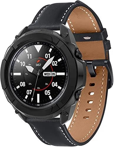 TenCloud Black Watch Case for Samsung Galaxy Watch 3 41mm/45mm | Rotatable Bezel Protector thumbnail 4