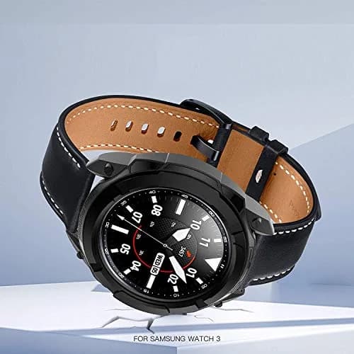 TenCloud Black Watch Case for Samsung Galaxy Watch 3 41mm/45mm | Rotatable Bezel Protector thumbnail 5