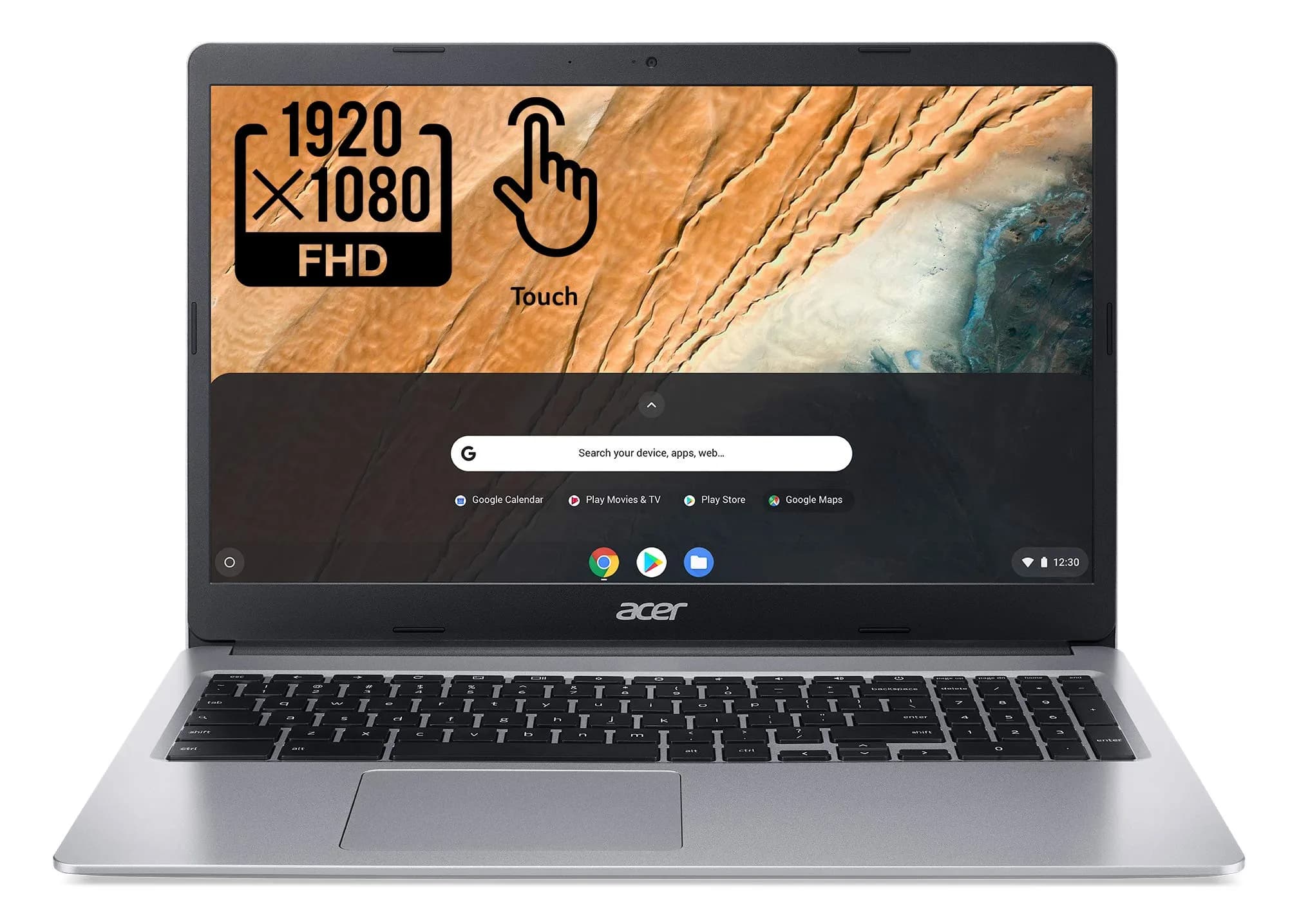 Acer Chromebook 315 15.6" Full HD IPS Touchscreen Laptop | Intel Celeron N4020 Dual-Core, 4GB RAM, 64GB eMMC, 12 Hrs Battery