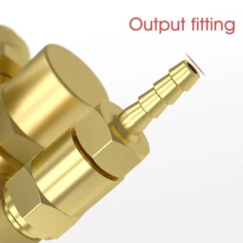 YESWELDER Welding Gas Regulator Flow Meter with Hose, CGA-580 Inlet, 0-60 CFH, 0-4000 PSI, Brass Construction | For MIG/TIG Welding thumbnail 9
