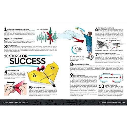 POWERUP TOYS The PowerUp Paper Airplane Book | 10 Unique Designs & STEM Learning (59 pages, paperback) thumbnail 5