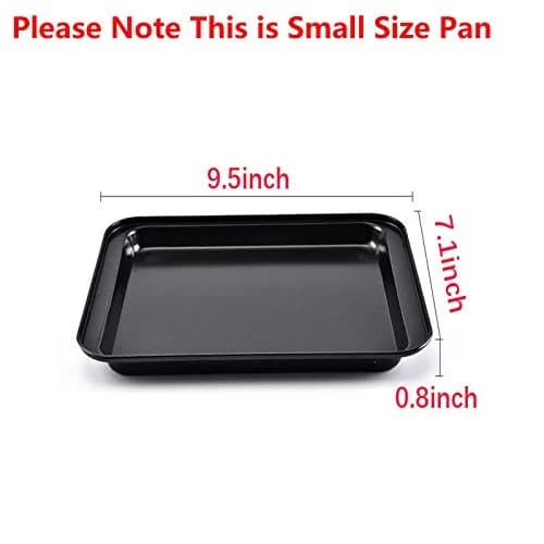 Shinsin Small Baking Sheet 2 Pack | Nonstick Oven Trays for Toaster Oven, 8 Inch, Rimmed Border thumbnail 2