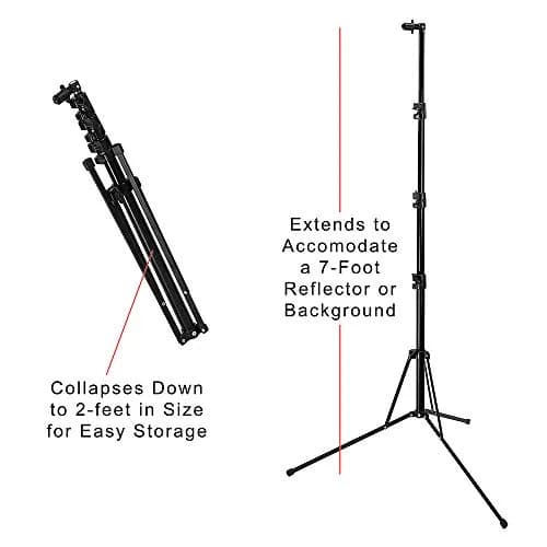 Fotodiox Pro 40x60in Portable Green & Blue Background Kit with Support Stand, Collapsible Panel for Photo & Video (3.3x4ft) thumbnail 6