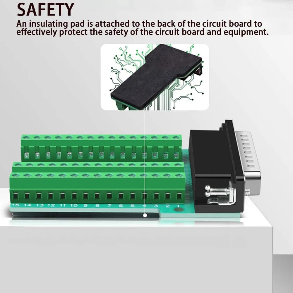 ANMBEST DB44 Solderless Serial to 44 Pin Port Terminal Male Adapter | 2A 24V Rated - view 3