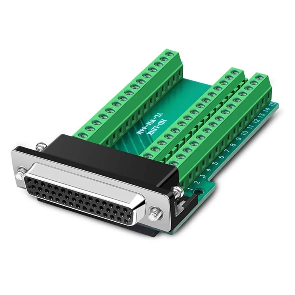 ANMBEST DB44 Solderless Serial to 44 Pin Port Terminal Female Adapter | 24V 2A Industrial Grade - main product image