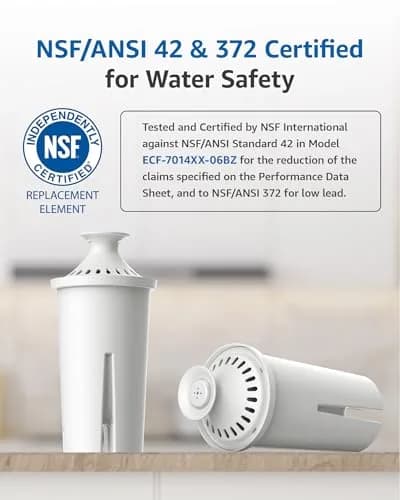 Filterlogic Water Filter Replacement for Brita® Classic 35557, OB03, 3 Pack | NSF Certified Multistage Filtration for Pure Water thumbnail 2