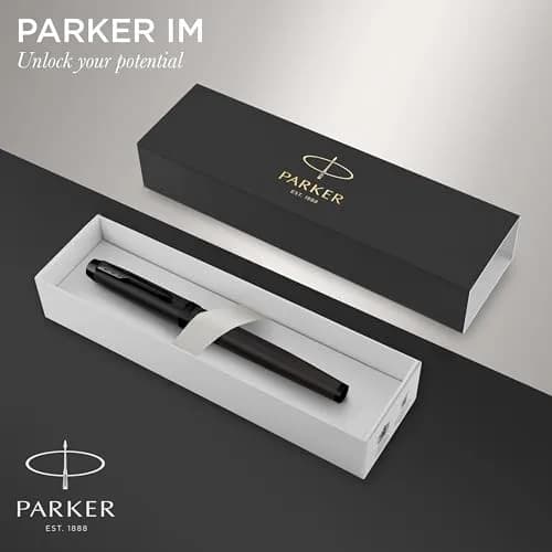 Parker IM Rollerball Pen, Fine Point, Matte Black, 0.9mm | Smooth Writing for Professionals thumbnail 2