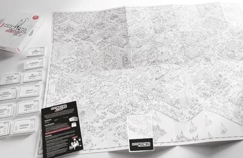 MicroMacro: Crime City Board Game by Pegasus Spiele | 75x110 cm Map, 16 Cases, Magnifying Glass Included thumbnail 2