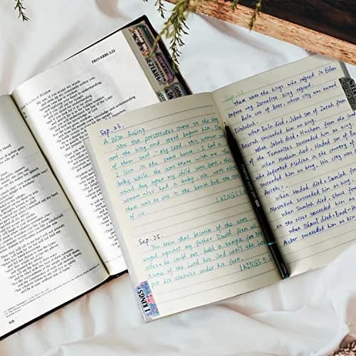 CUALFEC Bible Index Tabs Matte Laminated Floral Design 122 Pcs | Organise Scripture with Ease thumbnail 6