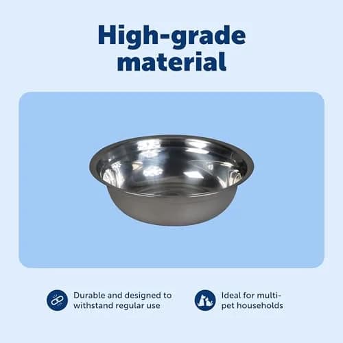 PetSafe Stainless Steel Dog and Cat Bowl, Grey, 5 Cup | Durable, Hygienic & Dishwasher Safe thumbnail 4