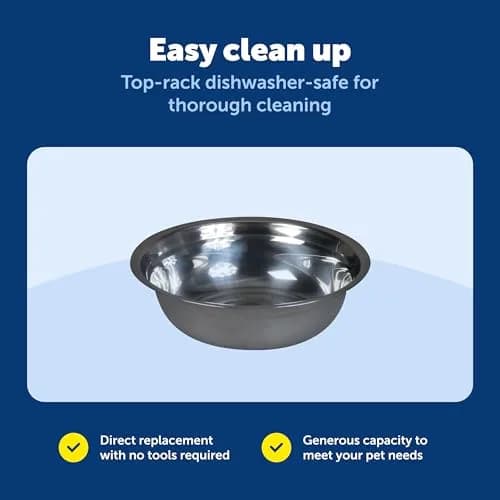 PetSafe Stainless Steel Dog and Cat Bowl, Grey, 5 Cup | Durable, Hygienic & Dishwasher Safe thumbnail 6
