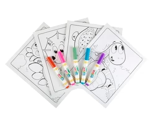 Crayola Color Wonder Prehistoric Pals Dinosaur Coloring Pages & Markers Set | Mess-Free Toddler Travel Activity thumbnail 5
