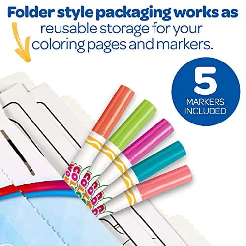Crayola Color Wonder Prehistoric Pals Dinosaur Coloring Pages & Markers Set | Mess-Free Toddler Travel Activity thumbnail 6