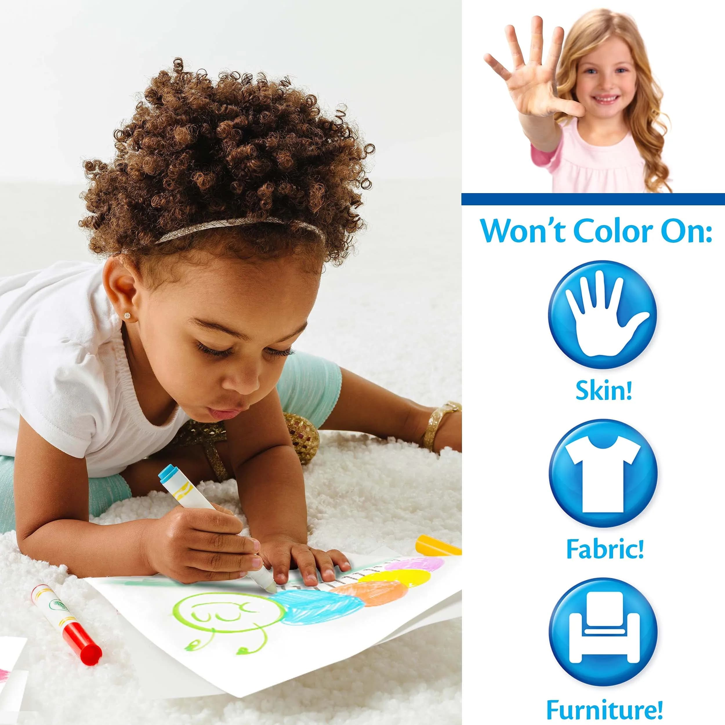 Crayola Color Wonder Prehistoric Pals Dinosaur Coloring Pages & Markers Set | Mess-Free Toddler Travel Activity - view 3