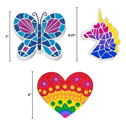 Creative Roots Paint Your Own Stepping Stones Multipack with Butterfly, Unicorn, & Heart | 3 Ceramic Stones (7 Inch Each) thumbnail 7