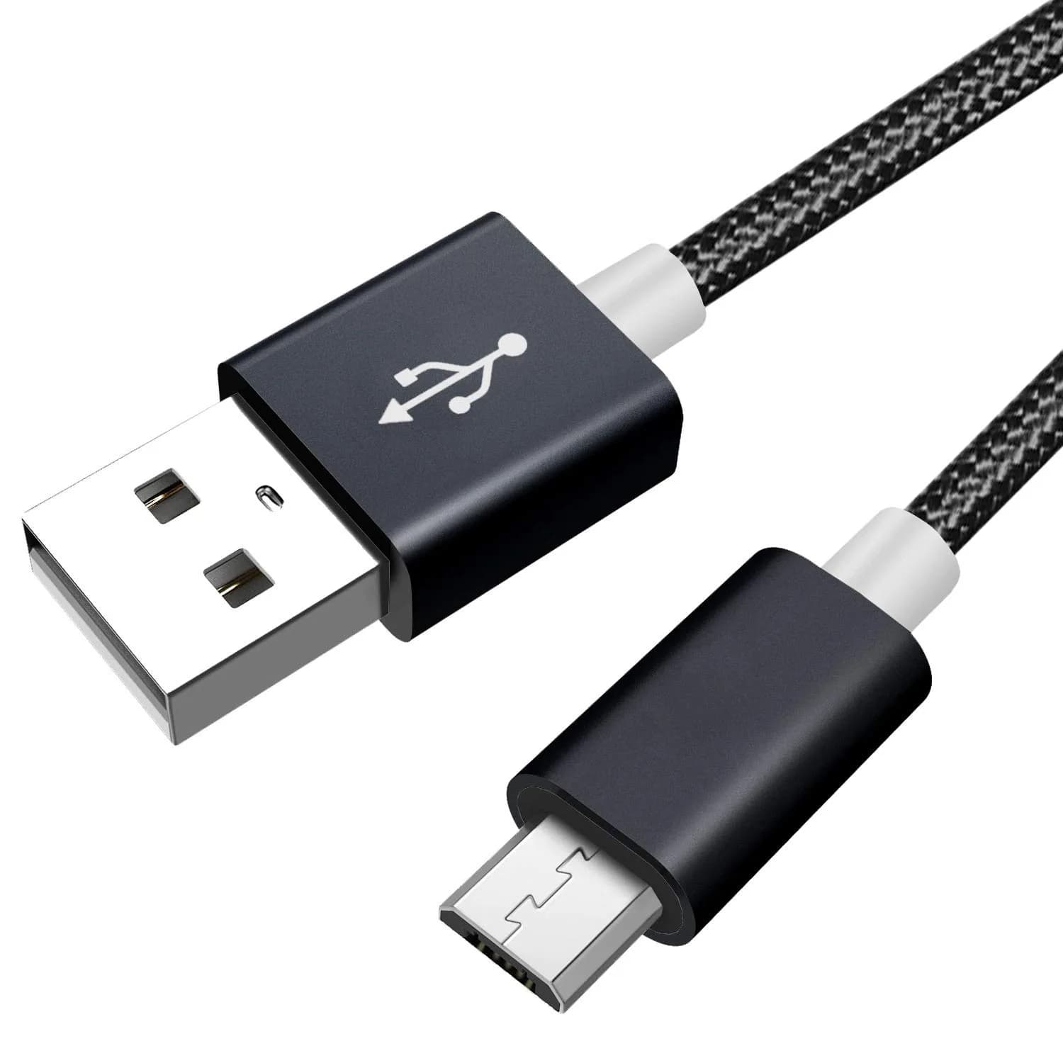 Akingdleo Black USB Charging Cable for Bose QC35 II Headphones | 1.5m (5ft) Nylon Braided - main product image