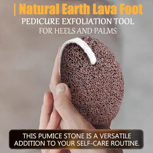 AKOAK Foot Pumice Natural Foot Scrubbing Stone | Pedicure & Foot Exfoliation Tool for Men & Women thumbnail 2