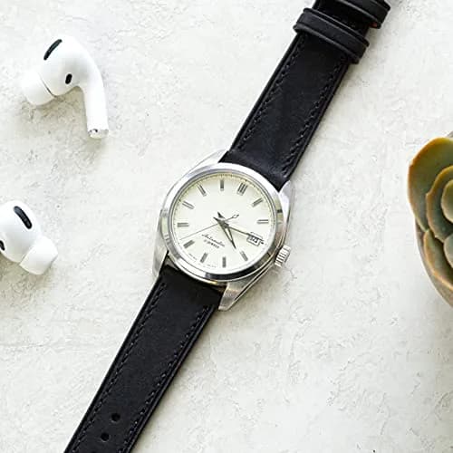 Benchmark Basics Quick Release Leather Watch Band - Premium Italian Full Grain Leather, 20mm | Classic Style & Easy Swap thumbnail 3