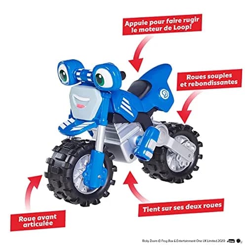 Ricky Zoom Rev & Roll Loop | 7-inch Motorized Toy Vehicle for Kids 3+ | Blue thumbnail 2