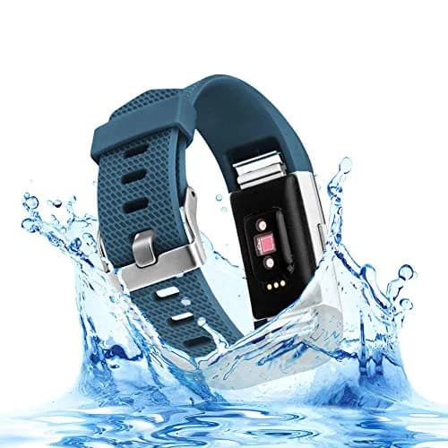 Yuuol Replacement Bands for Fitbit Charge 2, Small (14.0-16.5 cm / 5.5"-6.7") Classic Silicone Band | Waterproof & Sweat-Resistant thumbnail 3
