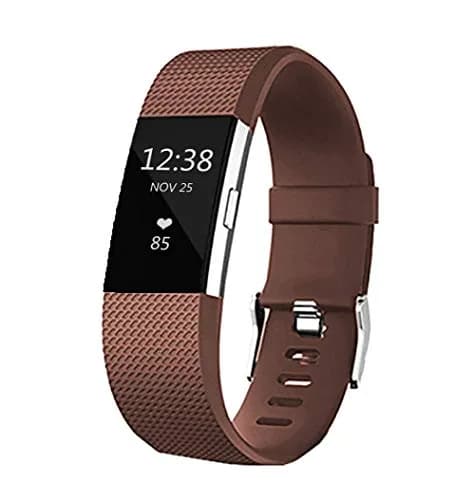 Yuuol Replacement Bands for Fitbit Charge 2, Silicone Adjustable Classic Bands for Fitbit Charge 2, Small 15.5cm (5.5"-6.7") thumbnail 1