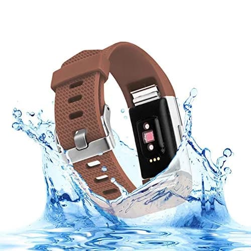 Yuuol Replacement Bands for Fitbit Charge 2, Silicone Adjustable Classic Bands for Fitbit Charge 2, Small 15.5cm (5.5"-6.7") thumbnail 2