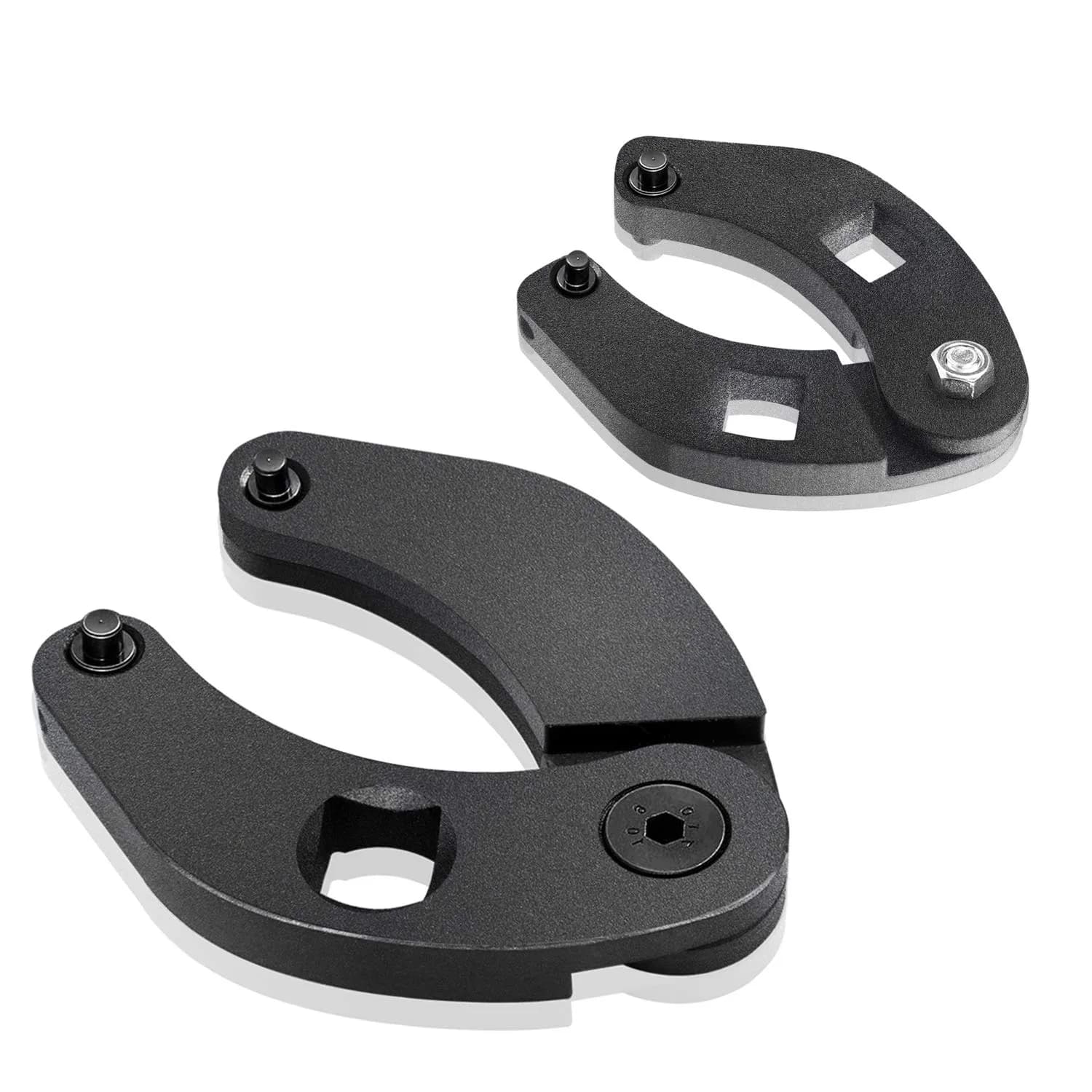 IVARKEY Adjustable Gland Nut Wrench Set for Hydraulic Cylinders | Universal Set of 2, Reversible, Alloy Steel, Silver