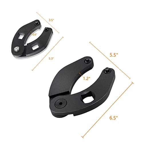 IVARKEY Adjustable Gland Nut Wrench Set for Hydraulic Cylinders | Universal Set of 2, Reversible, Alloy Steel, Silver thumbnail 7