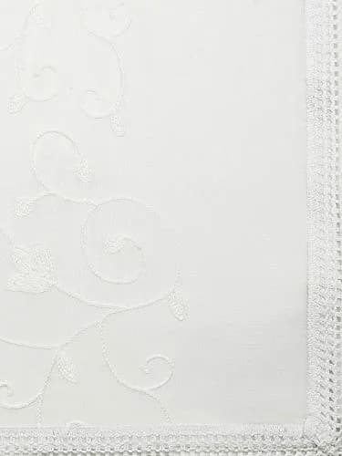 DUPATTA BAZAAR Women's White Embroidered Chiffon Dupatta 2.4m (8ft) | Aari Work Elegance for Indian Outfits thumbnail 5