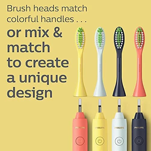 Philips Sonicare One Replacement Brush Heads, 2-Pack, Yellow | Micro-vibrations for Brighter Smiles thumbnail 5