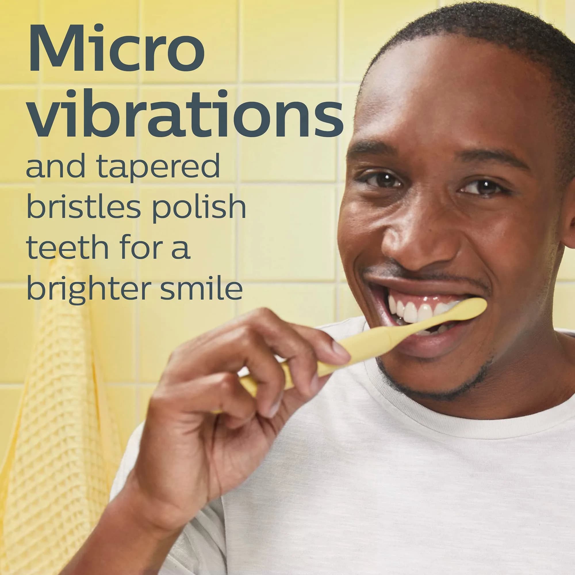 Philips Sonicare One Replacement Brush Heads, 2-Pack, Yellow | Micro-vibrations for Brighter Smiles - view 2