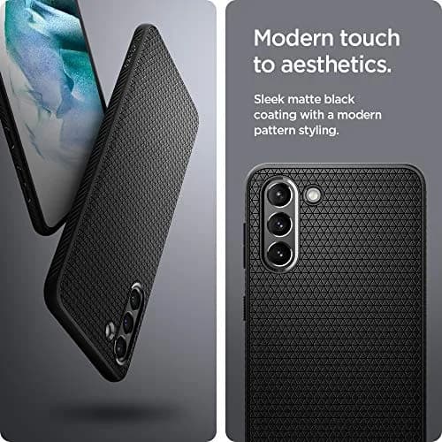 Spigen Liquid Air Galaxy S21 Case, Matte Black | Military-Grade Protection & Slim Fit thumbnail 3
