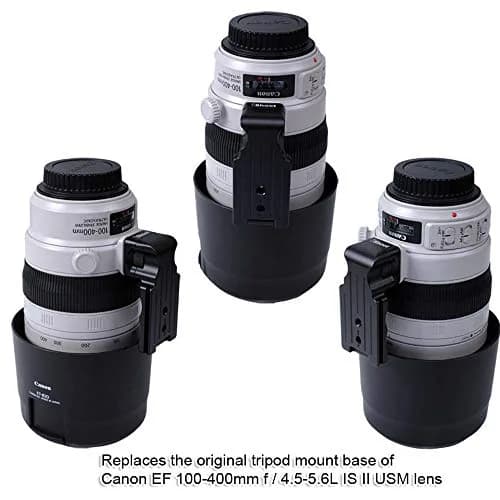 iShoot Lens Collar Foot Tripod Mount Ring Base for Canon EF 100-400mm f/4.5-5.6L IS II USM | Quick Release Plate, CNC Aluminum thumbnail 6