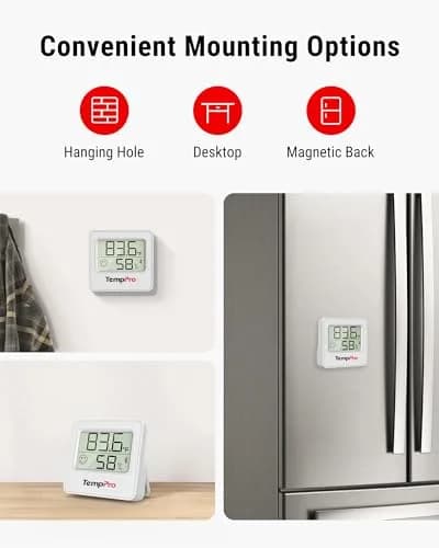 TempPro Bluetooth Digital Hygrometer Thermometer 260ft Range | Monitors Home Environment with Smart App Alerts thumbnail 9