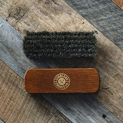 Cobbler's Choice Horsehair Shoe Brush - Premium Shoe Shine & Polish Brush for Leather, 18.4cm (7.2in) | Handcrafted in Germany thumbnail 2