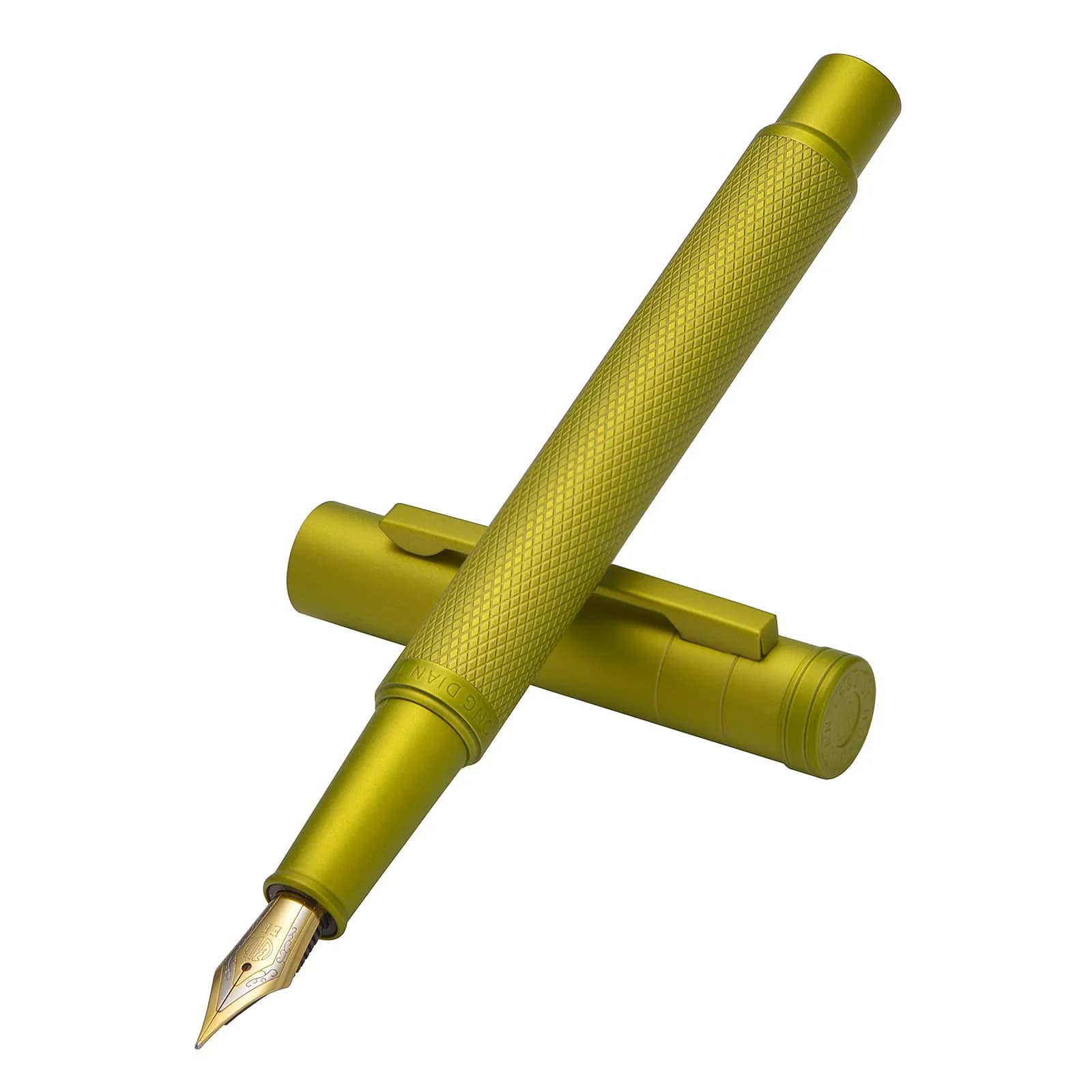 Asvine Mustard Yellow Forest Fountain Pen Extra Fine Nib | Smooth Ink Flow Writing Instrument - view 2