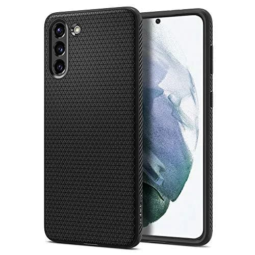 Spigen Galaxy S21 Plus Case Liquid Air Matte Black | Military-Grade Protection & Slim Fit thumbnail 1