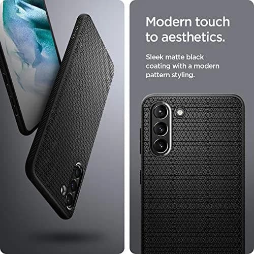 Spigen Galaxy S21 Plus Case Liquid Air Matte Black | Military-Grade Protection & Slim Fit thumbnail 5