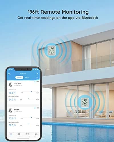 Govee Indoor Hygrometer Thermometer 2 Pack H5075 with Bluetooth App Control | Accurate Temp & Humidity Monitoring thumbnail 6