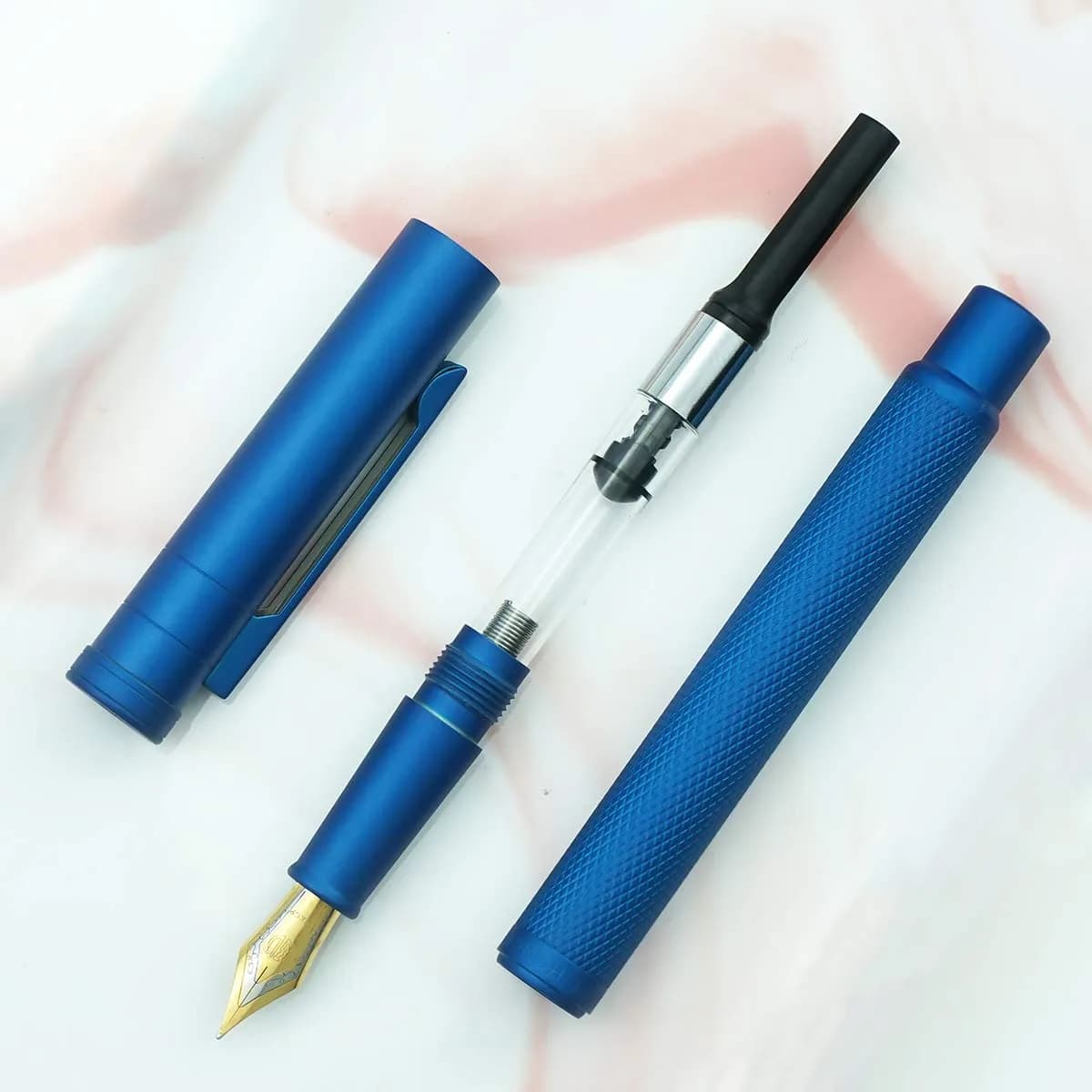 Asvine Blue Forest Fountain Pen Fine Nib 0.5mm (0.02in) | Smooth Ink Flow for Writing - view 5