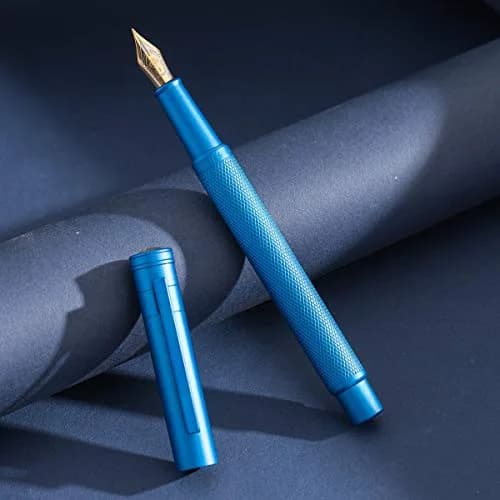 Asvine Blue Forest Fountain Pen Fine Nib 0.5mm (0.02in) | Smooth Ink Flow for Writing thumbnail 7
