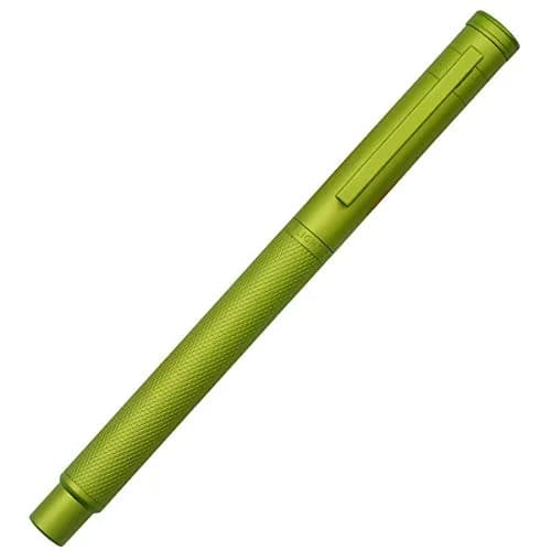 Asvine Mustard Yellow Forest Fountain Pen Bent Nib, Classic Design with Converter and Metal Pen Case | Smooth Ink Flow thumbnail 2