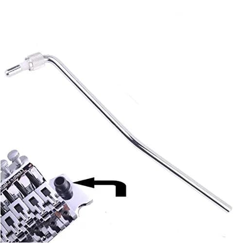 LGEGE 6mm Double Tremolo Arm | Silver Guitar Whammy Bar for Floyd Rose System thumbnail 6