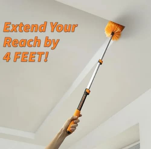 EXTEND-A-REACH 1.5-3 ft Long Paint Roller Extension Pole | Multi-Purpose Telescopic Handle for Painting, Dusting & Window Cleaning thumbnail 5