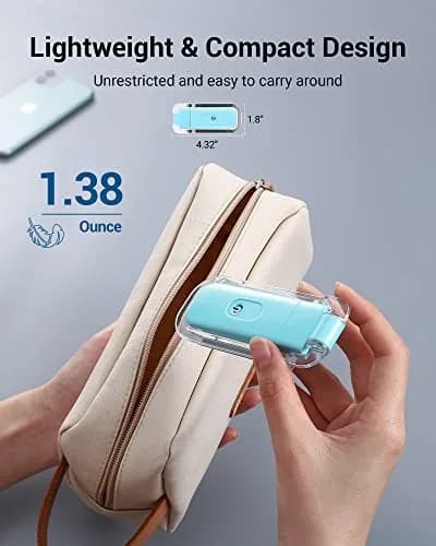 DEWENWILS Clip-On Book Reading Light with USB Rechargeable Battery, Blue | Adjustable Brightness & Color Temperature thumbnail 7