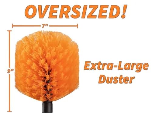 EXTEND-A-REACH Telescopic Cobweb Duster with Extension Pole, 25 ft (7.62 m) | High Reach for Indoor & Outdoor Cleaning thumbnail 4
