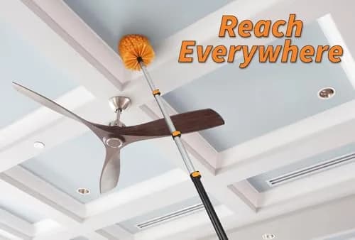 EXTEND-A-REACH 4-13 ft Cobweb Duster with Extension Pole, 20 ft Reach | Microfiber Head & Aluminum Handle thumbnail 5